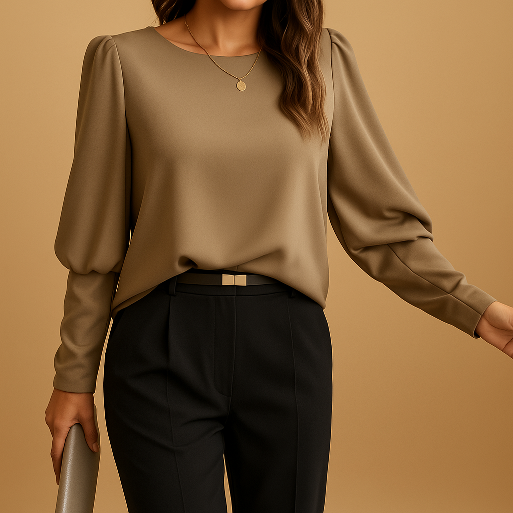 Classic long sleeve blouse for women | Maribel
