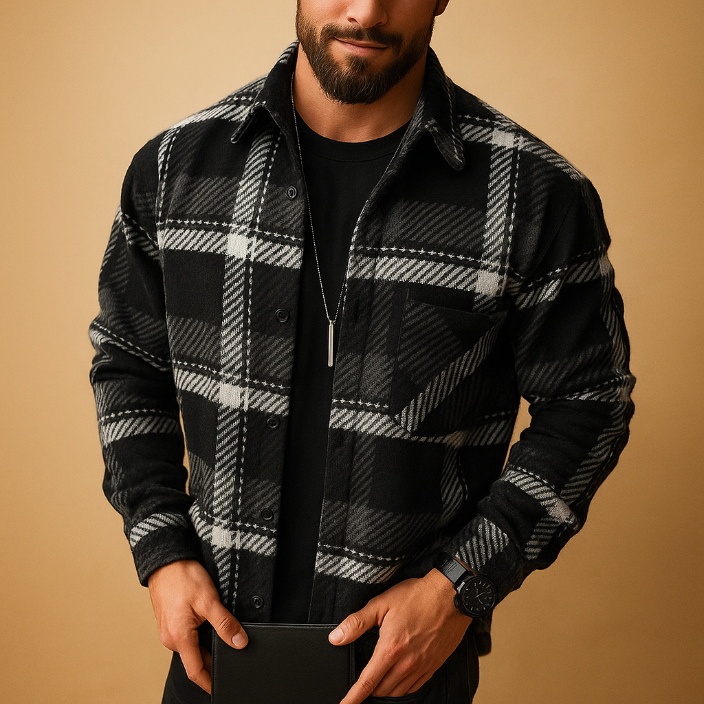 Classic long sleeve shirt with breathable fabric for men | Nathan