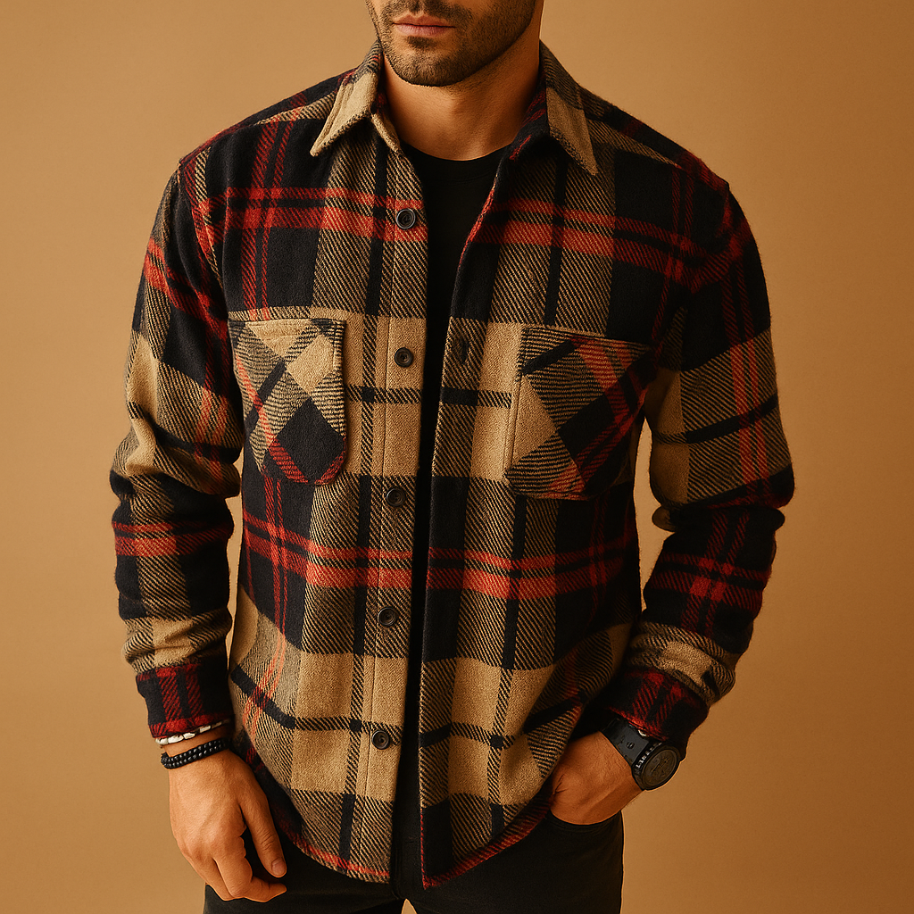 Classic long sleeve shirt with breathable fabric for men | Nathan