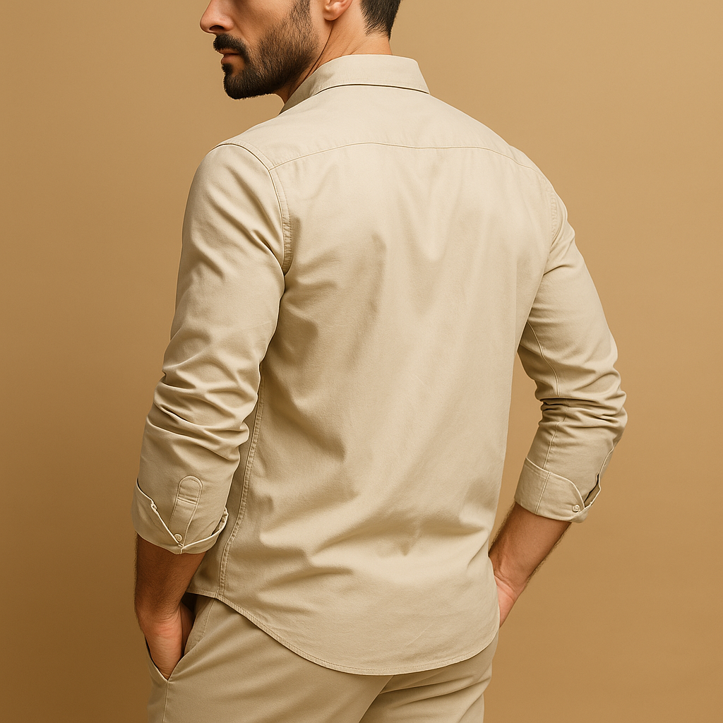 Classic shirt with lapel collar for men | Sebas