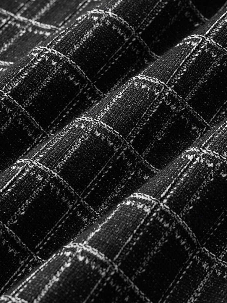 Classic Noir Knit Polo Shirt - Cross & Crown