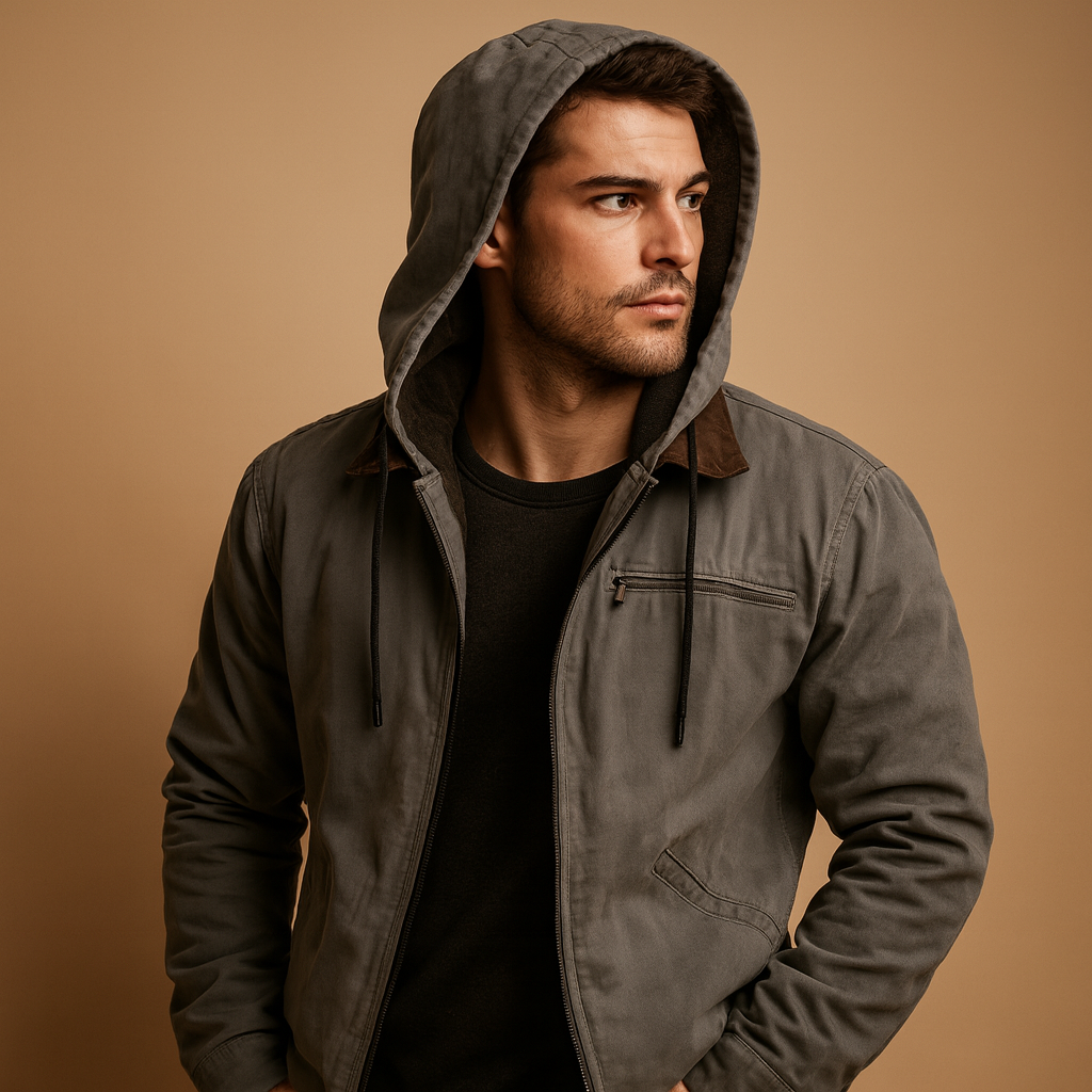 Classic hooded zip-up sweatshirt for men | Felix