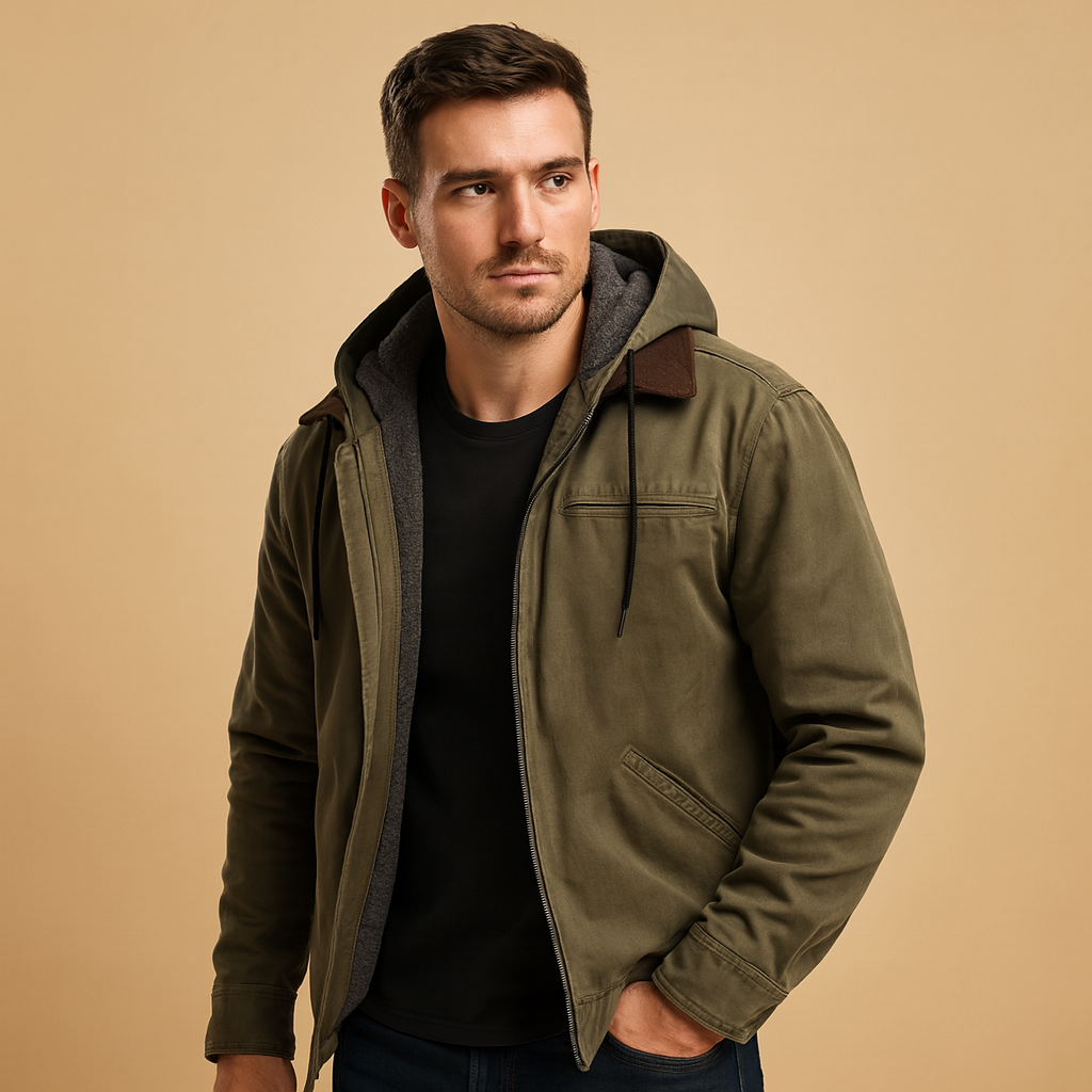 Classic hooded zip-up sweatshirt for men | Felix