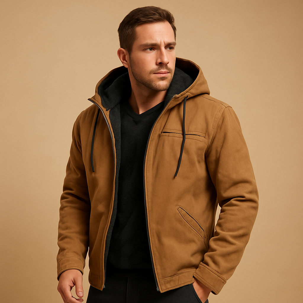 Classic hooded zip-up sweatshirt for men | Felix