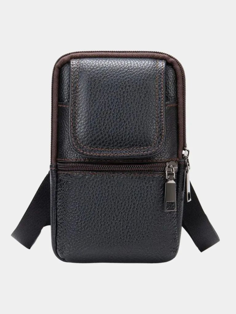 Compact Voyager Shoulder Bag for Men