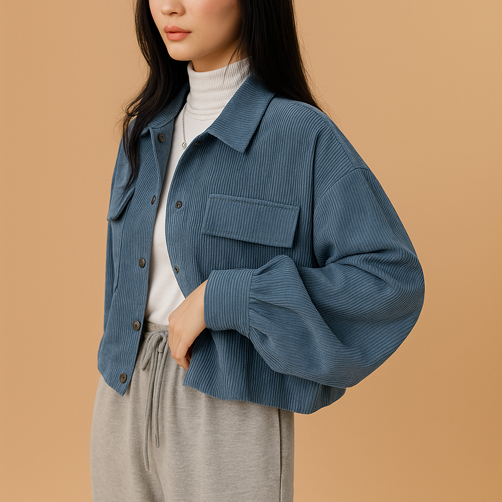 Corduroy summer jacket for women | Cleena