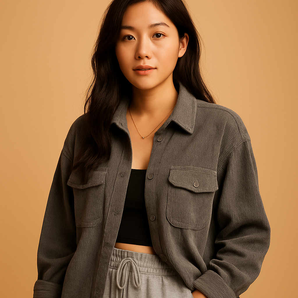 Corduroy summer jacket for women | Cleena