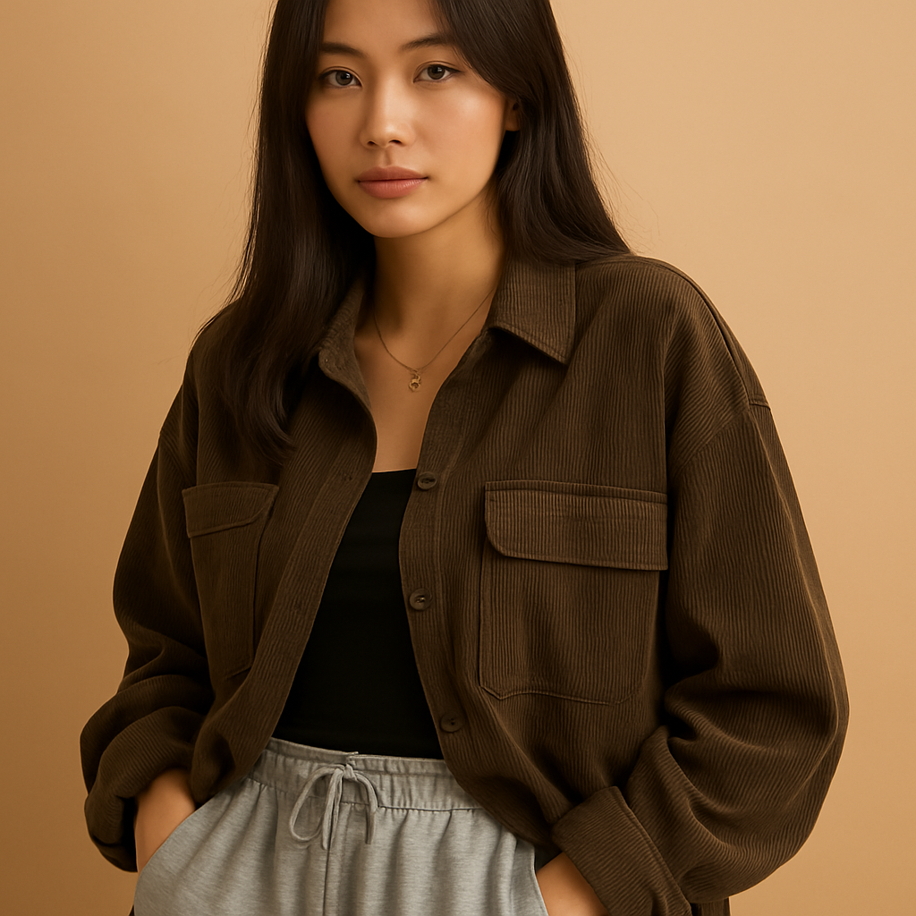 Corduroy summer jacket for women | Cleena