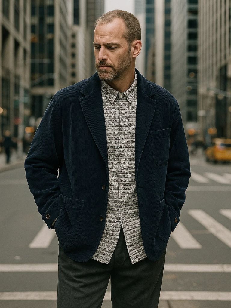 Corduroy Winter Blazer for Men