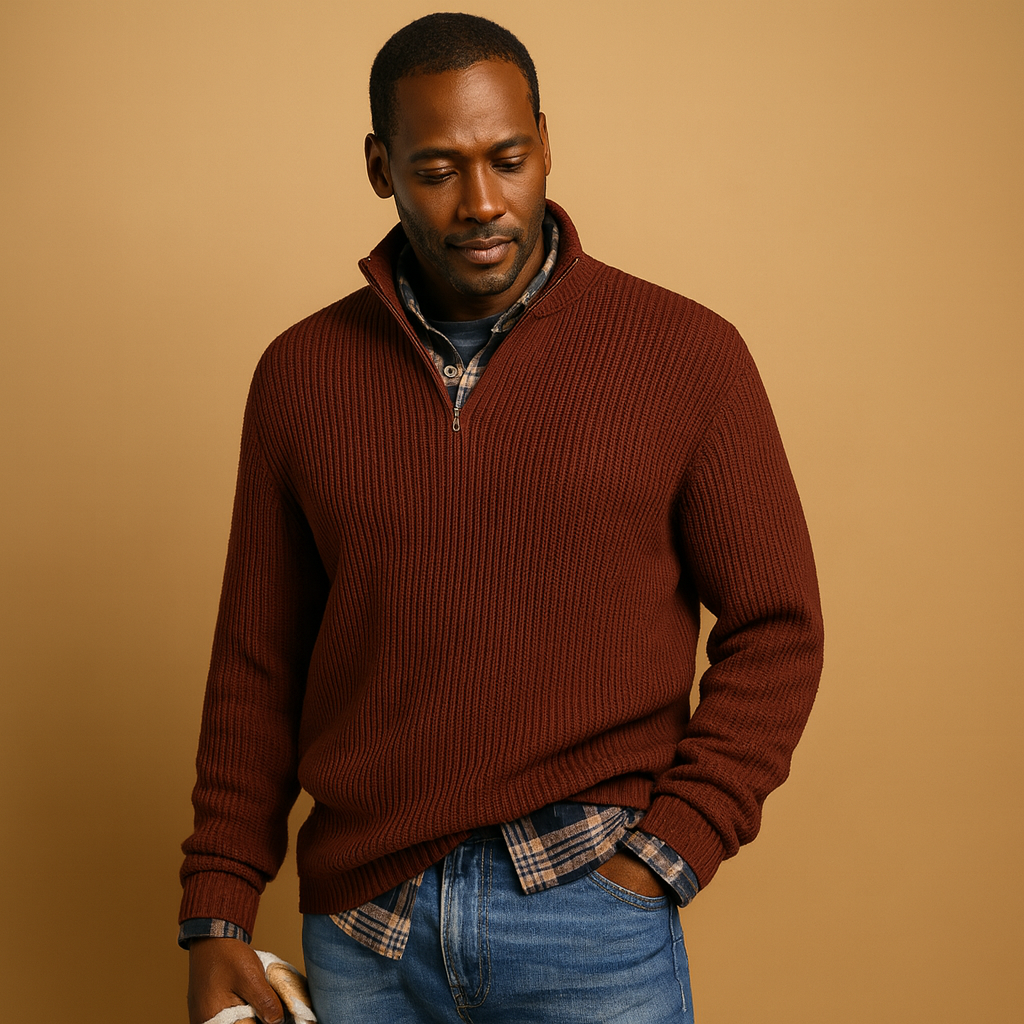 Cotton winter sweater for men | Ethan