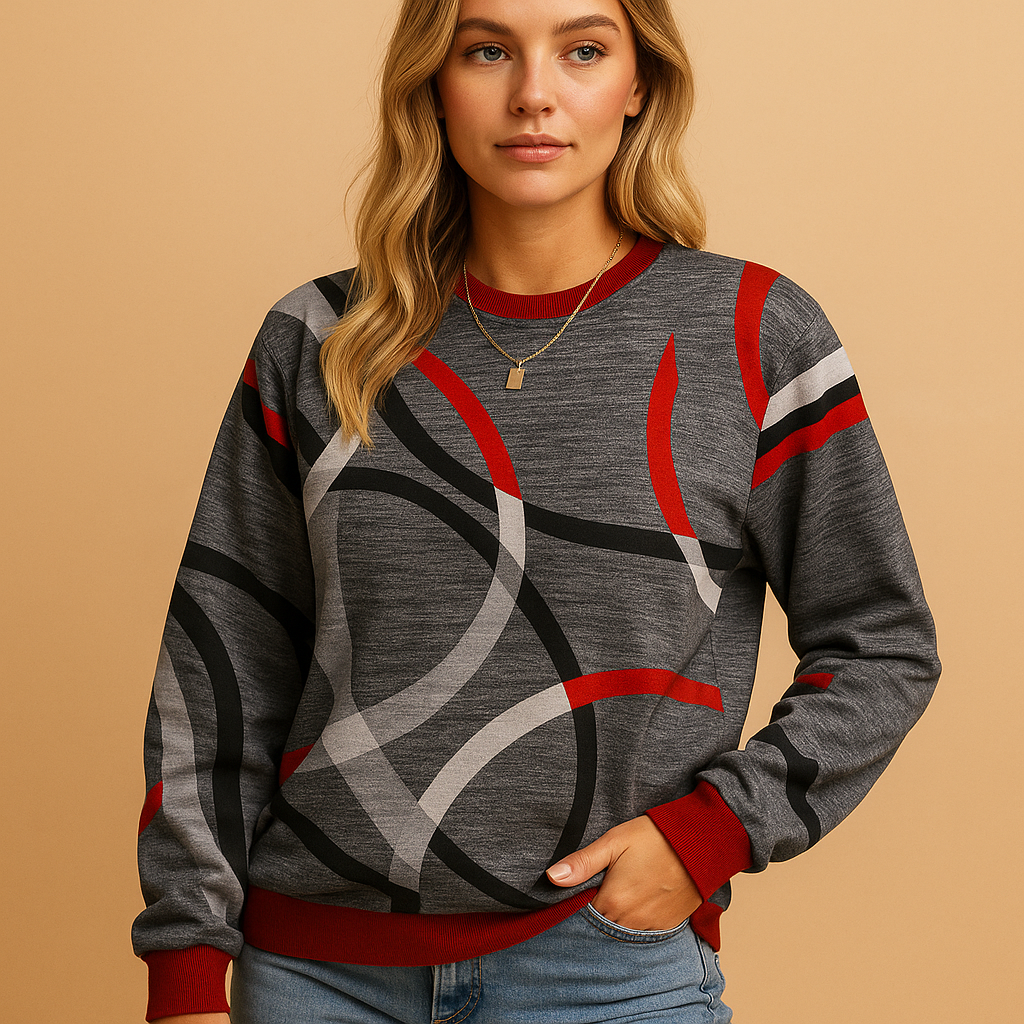 Cozy loose-fit pullover sweater for women | Elysia