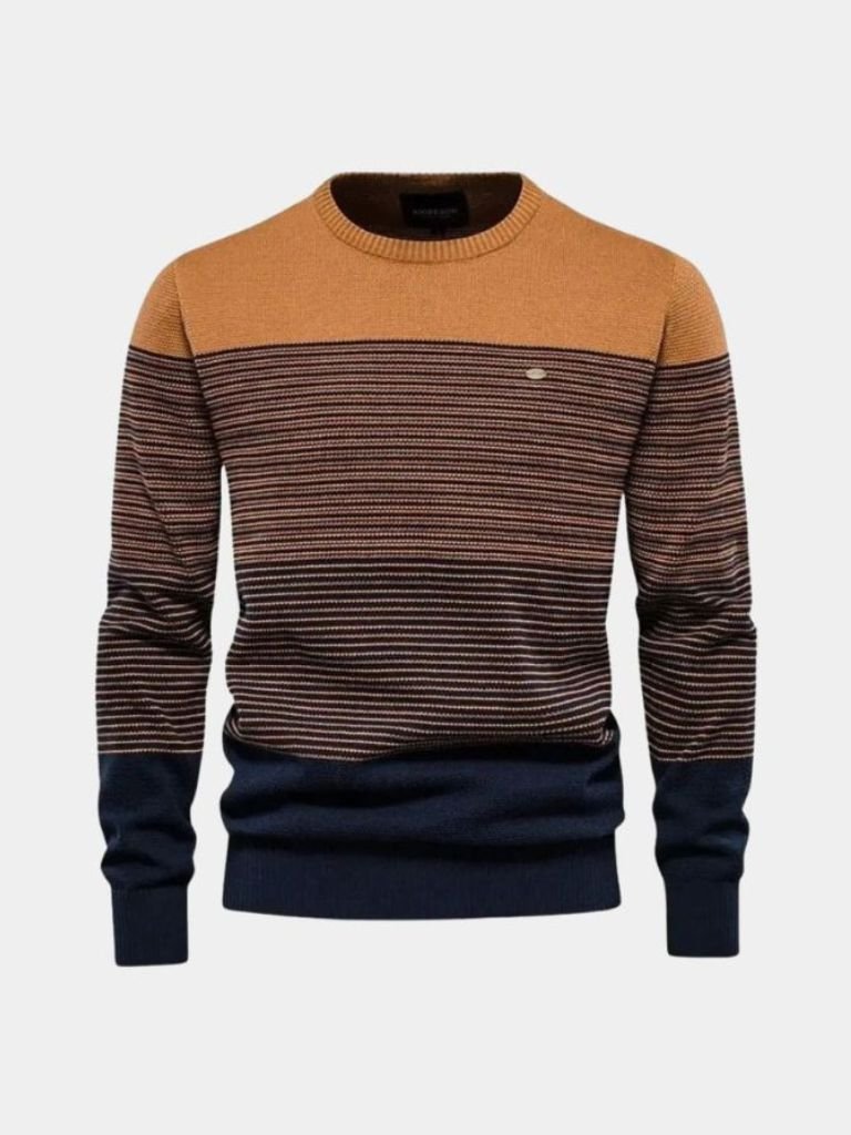 Crew Neck Knitwear Knit Pullover Sweater Jumper for Men