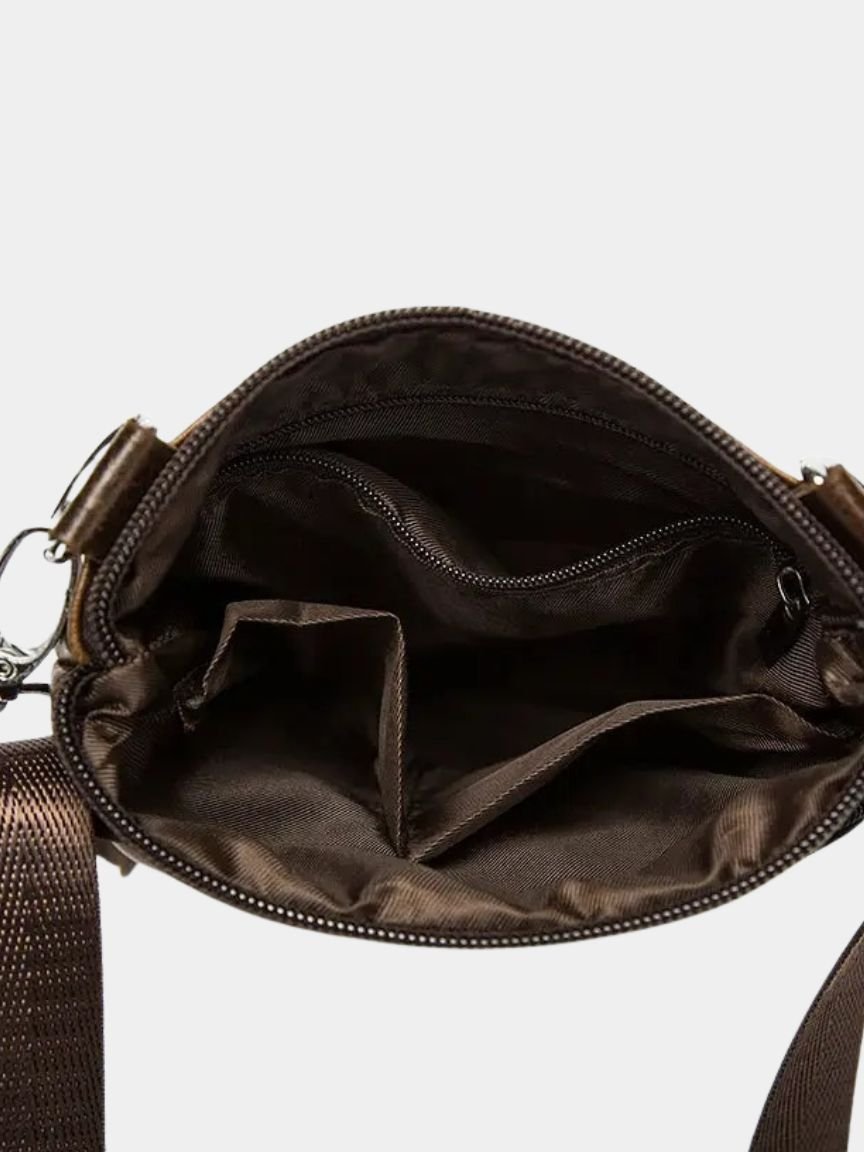 Crossbody Leather Shoulder Bag for Men