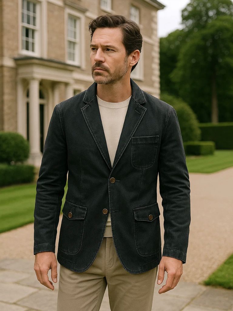 Denim Covenant Blazer Jacket for Men