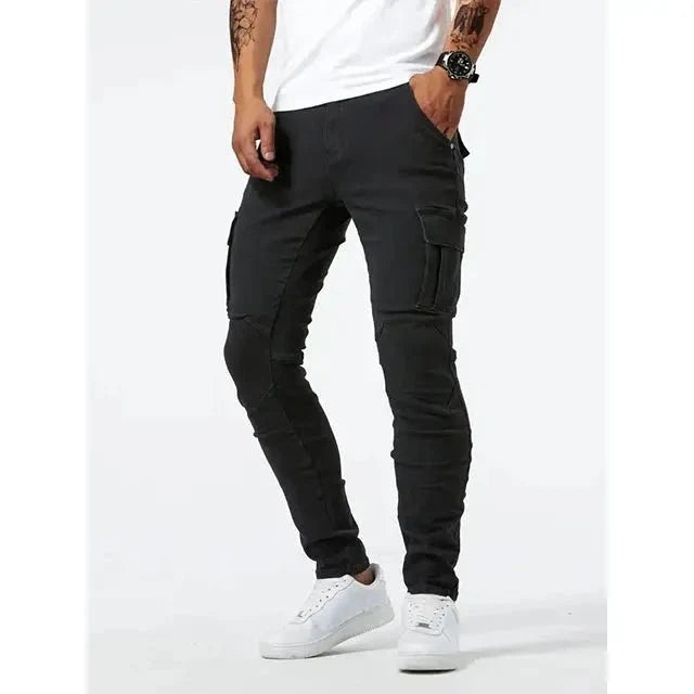 Denim Jeans Cargo Trousers for Men
