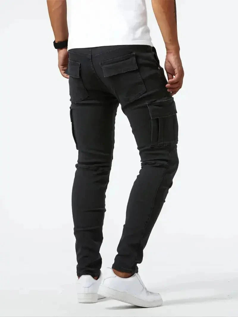 Denim Jeans Cargo Trousers for Men