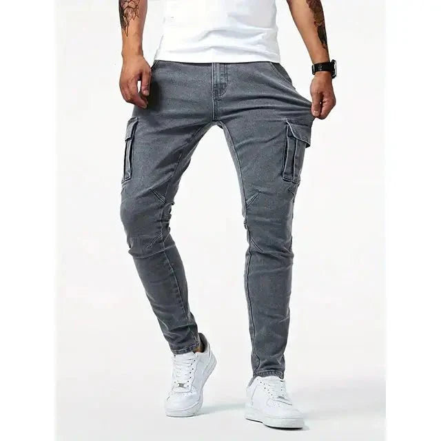 Denim Jeans Cargo Trousers for Men