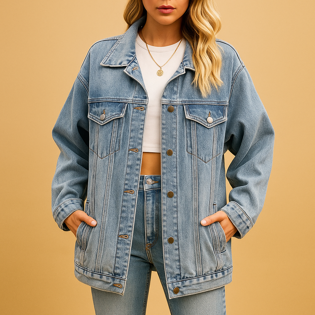 Denim winter jacket for women | Elizabeth