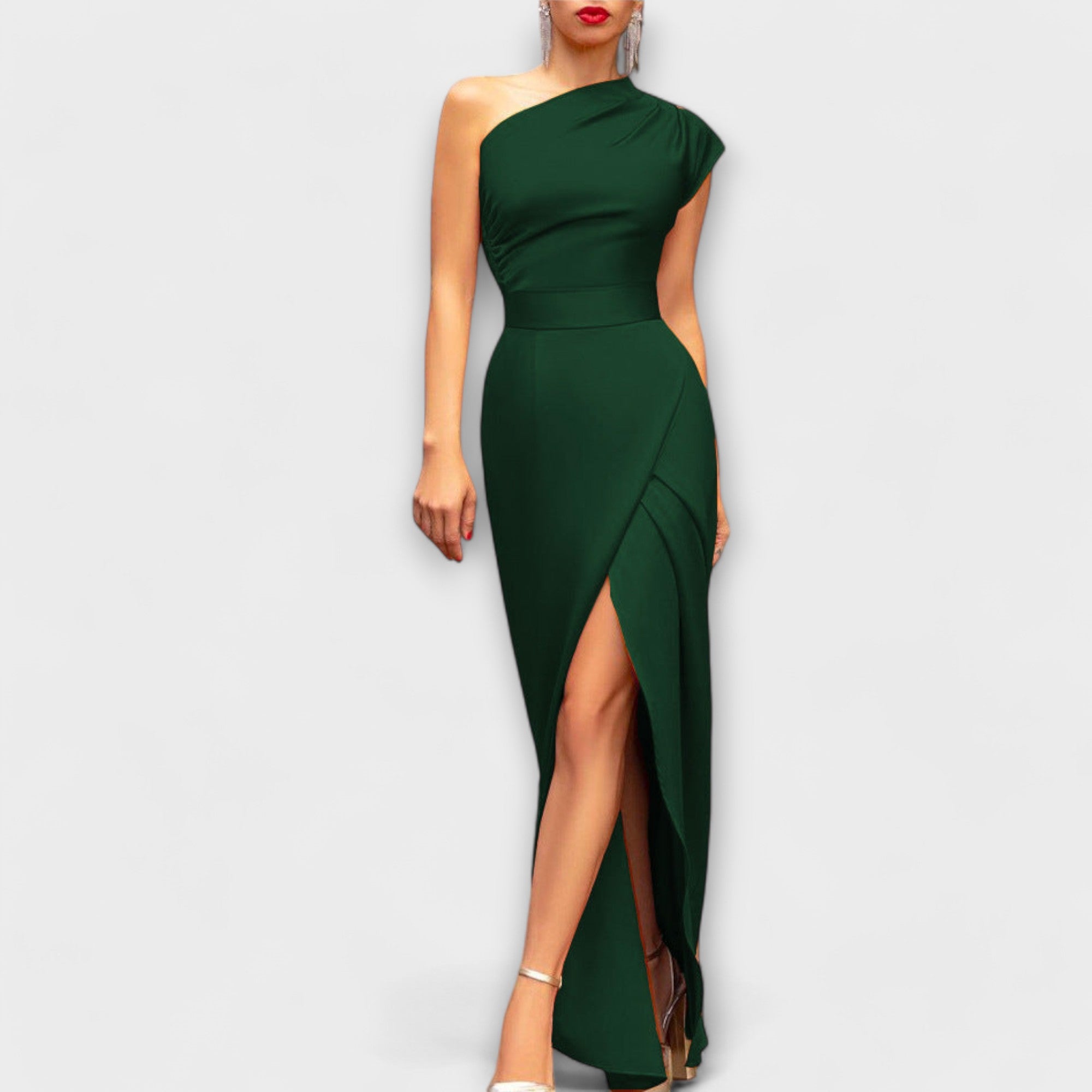 Elegant Asymmetrical Evening Dress