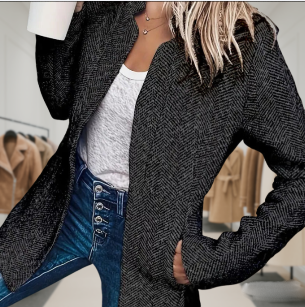 Elegant Mid Length Coat for Women