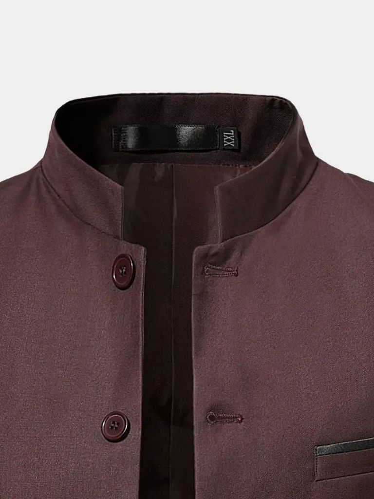 Elegant Collar Jacket for Men