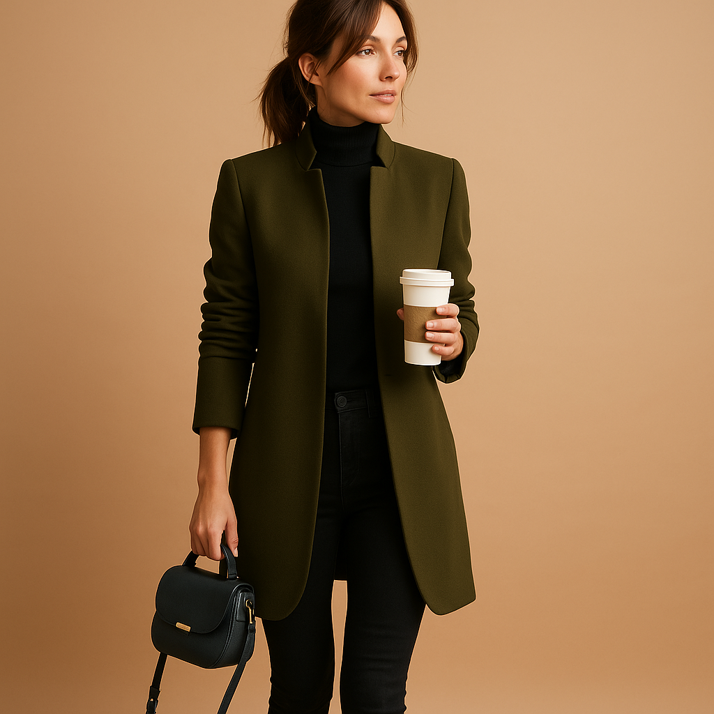 Elegant lightweight spring coat for women | Irina