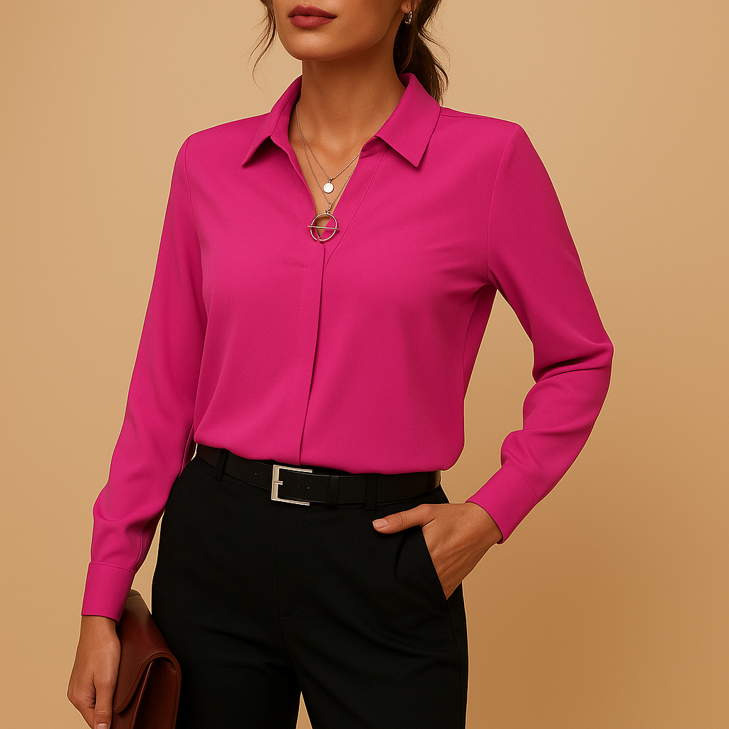 Elegant solid color blouse for women | Grace