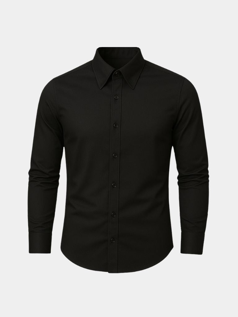 Elegant Spearpoint Collar Shirt for Men