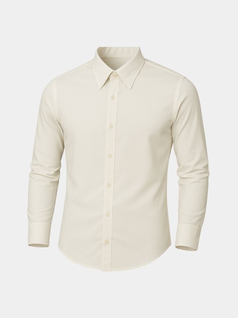 Elegant Spearpoint Collar Shirt for Men