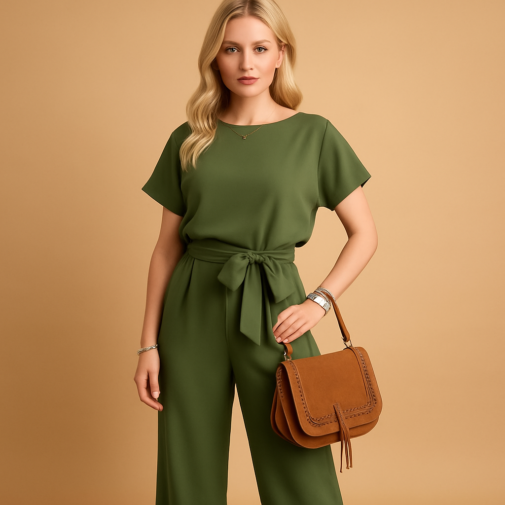 Elegant tailored jumpsuit with flowing sleeves for women | Nina