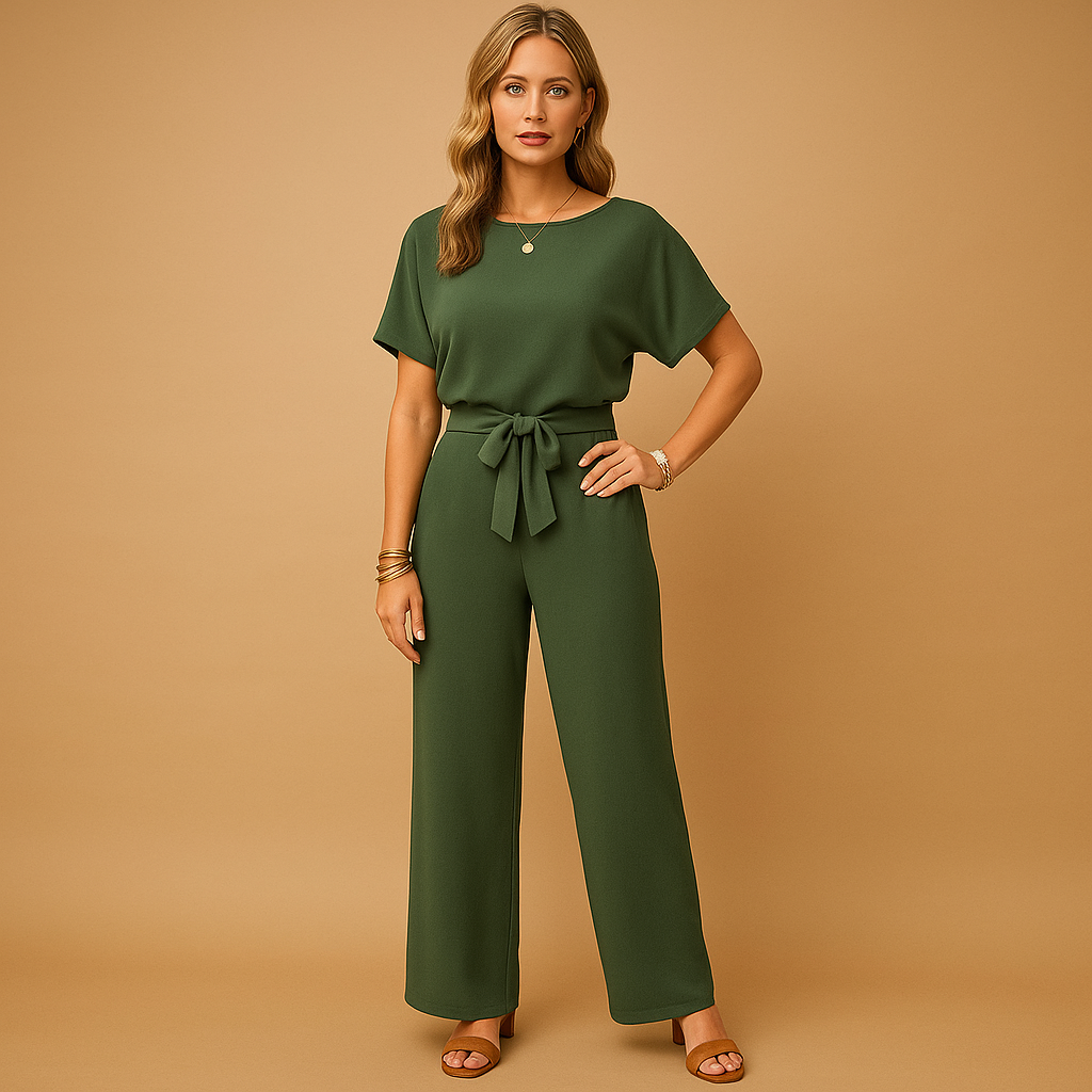 Elegant tailored jumpsuit with flowing sleeves for women | Nina