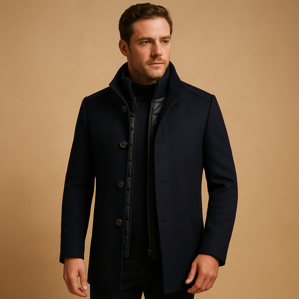 Elegant wool coat for men | Sebastian