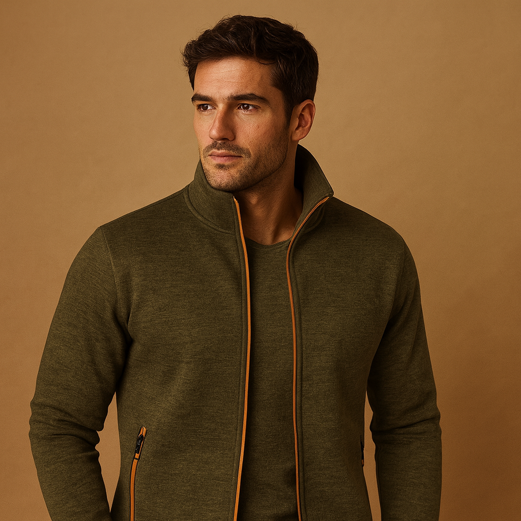 Elegant zip cardigan for men | Julian