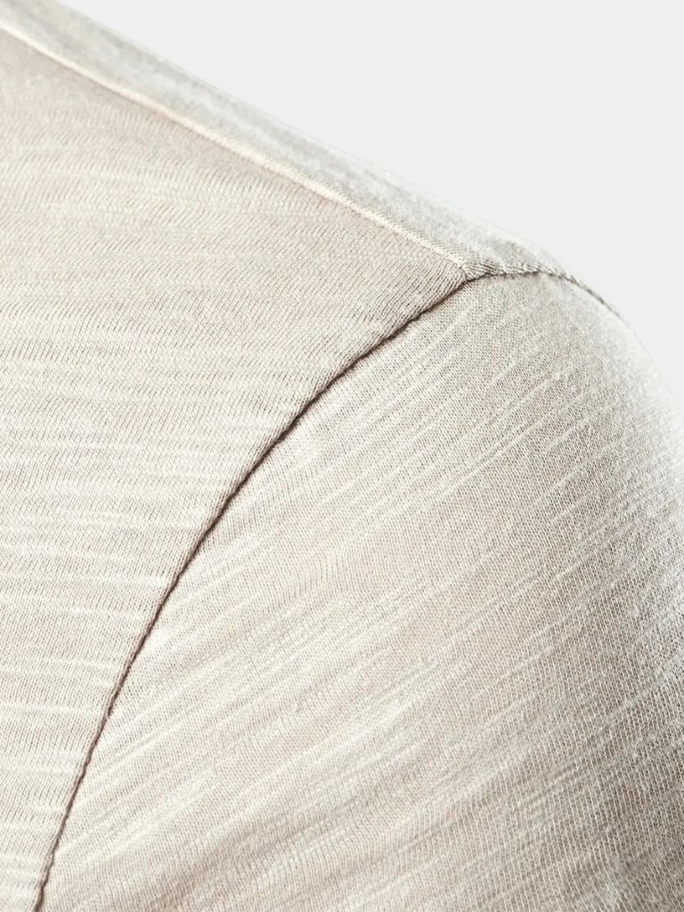 Essential Casual Henley Neck T-Shirt for Men