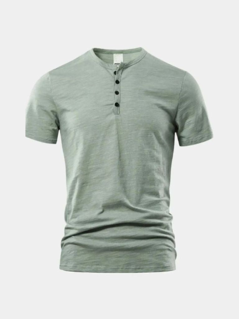 Essential Casual Henley Neck T-Shirt for Men