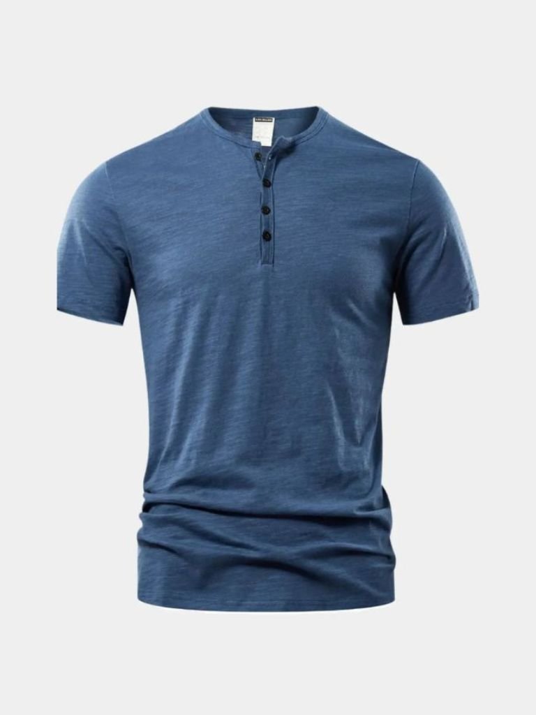 Essential Casual Henley Neck T-Shirt for Men