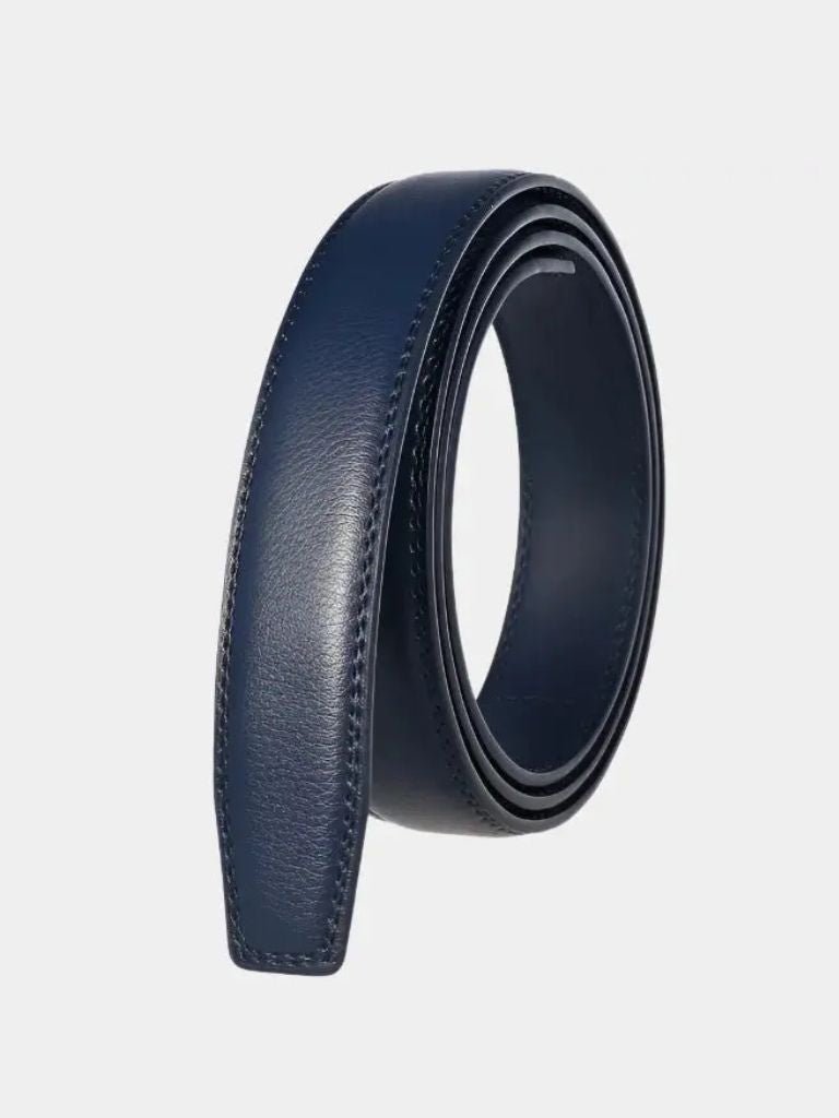 Essential Elegant Leather Belt Without Buckle for Men