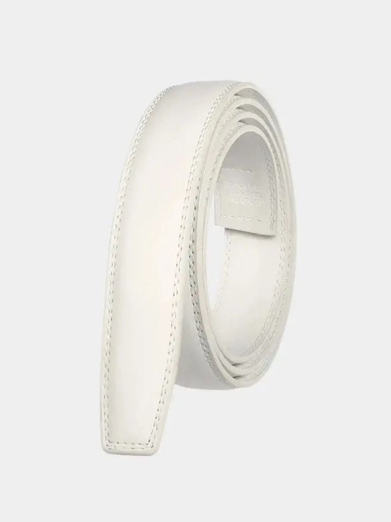 Essential Elegant Leather Belt Without Buckle for Men