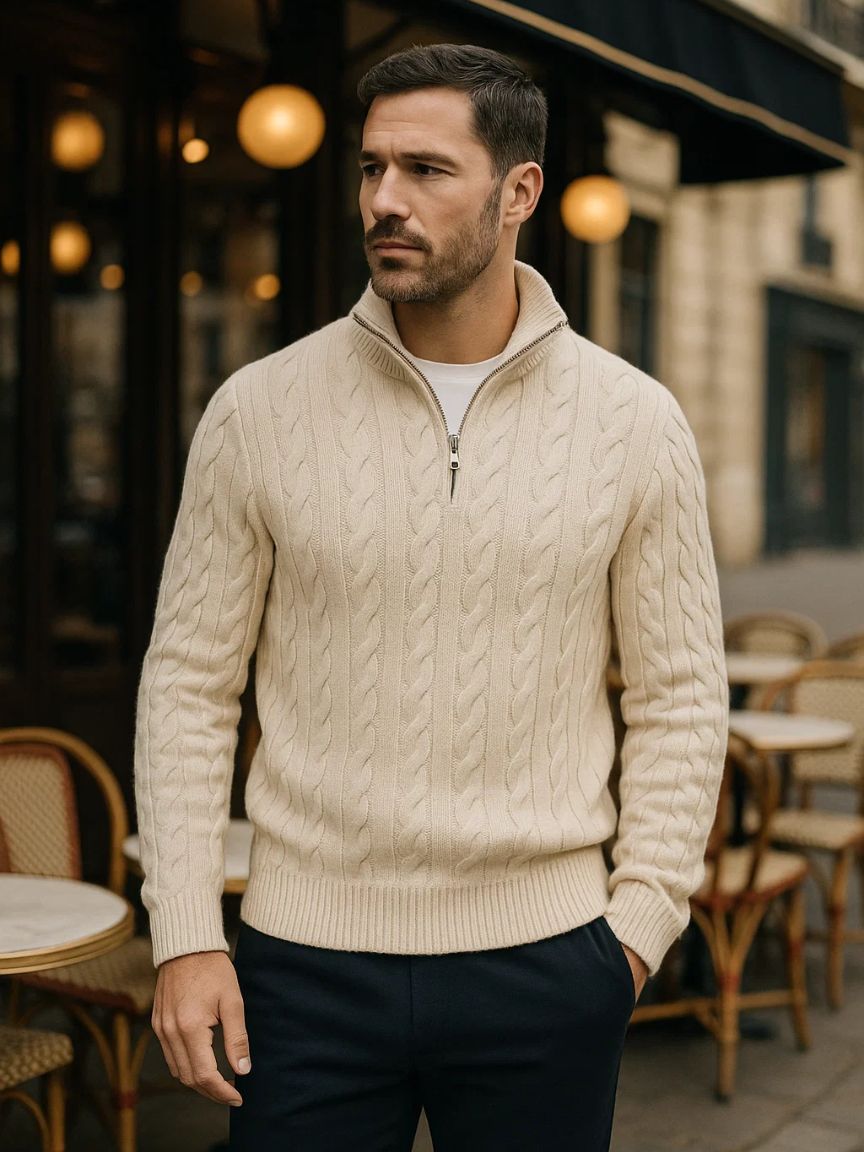 Essential Half Zip Sweater for Men