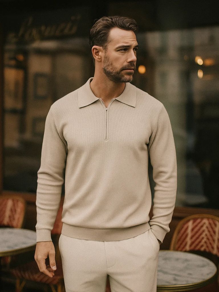 Essential Half Zip Sweater for Men