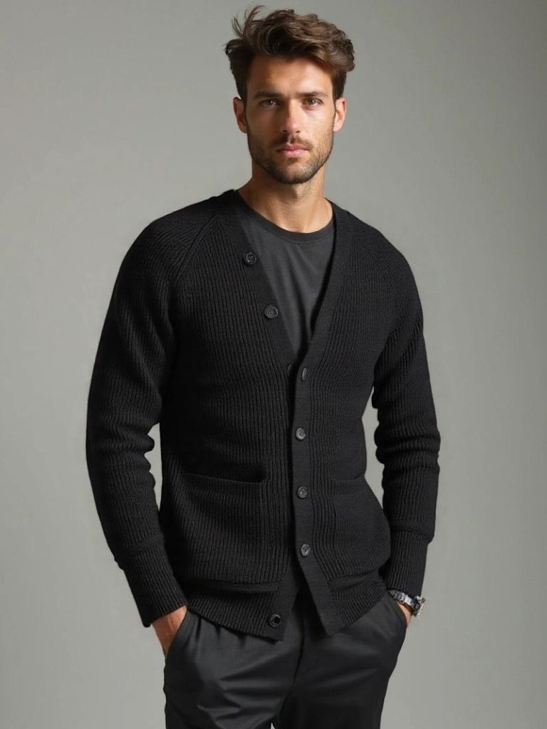 Essential Knit Cardigan for Men