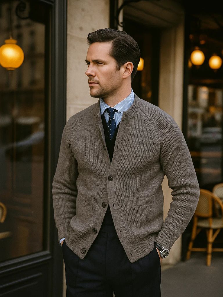 Essential Knit Cardigan for Men