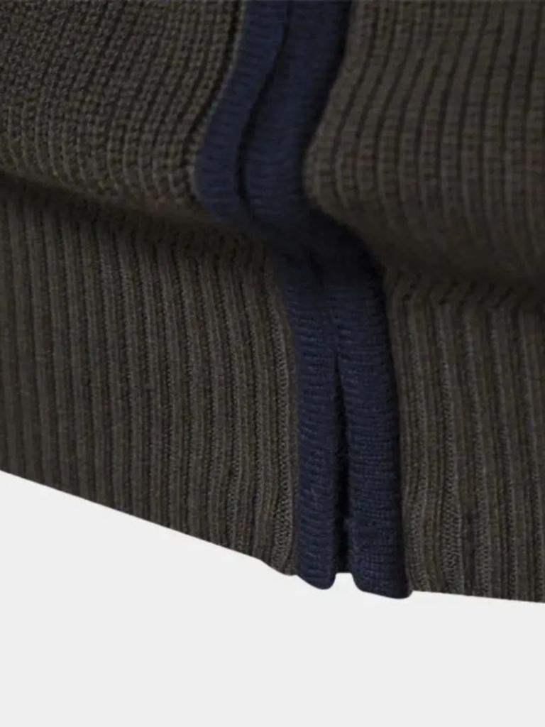 Essential Knit Zipper Sweater for Men