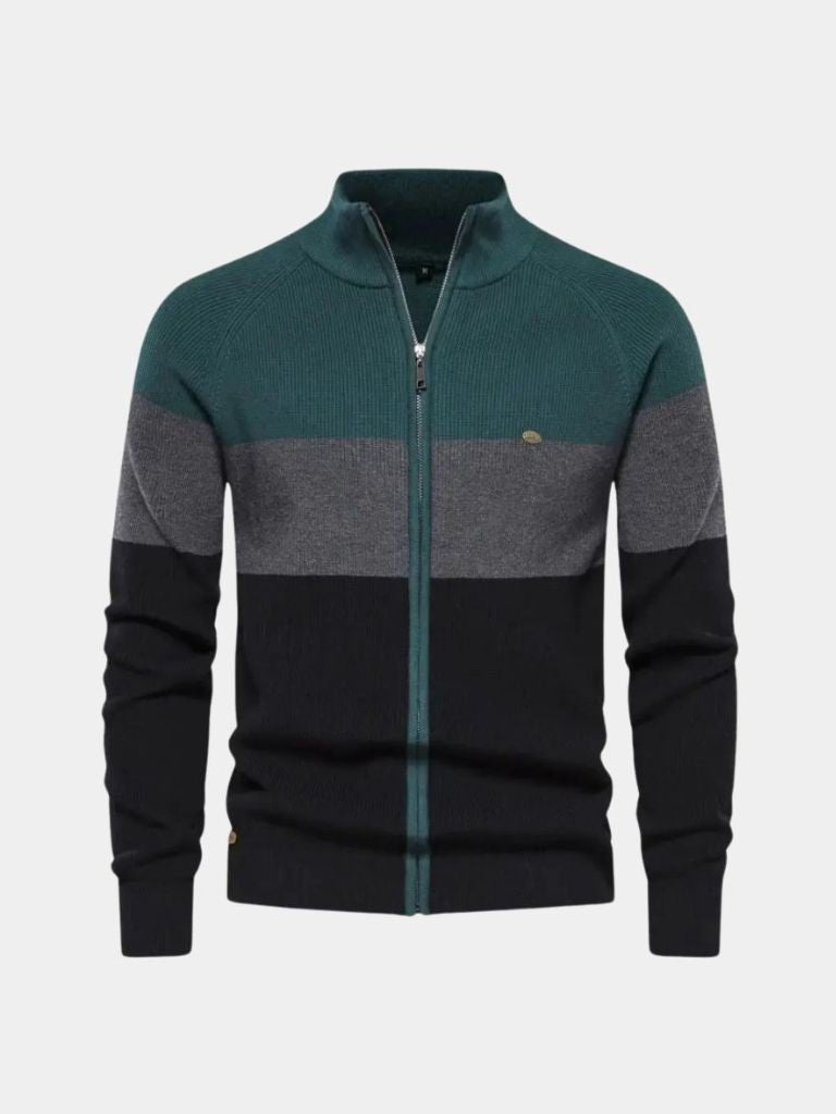 Essential Knit Zipper Sweater for Men
