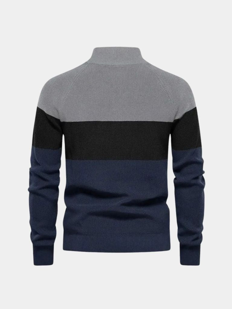 Essential Knit Zipper Sweater for Men