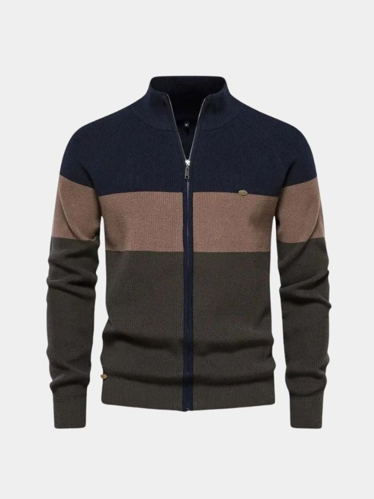 Essential Knit Zipper Sweater for Men