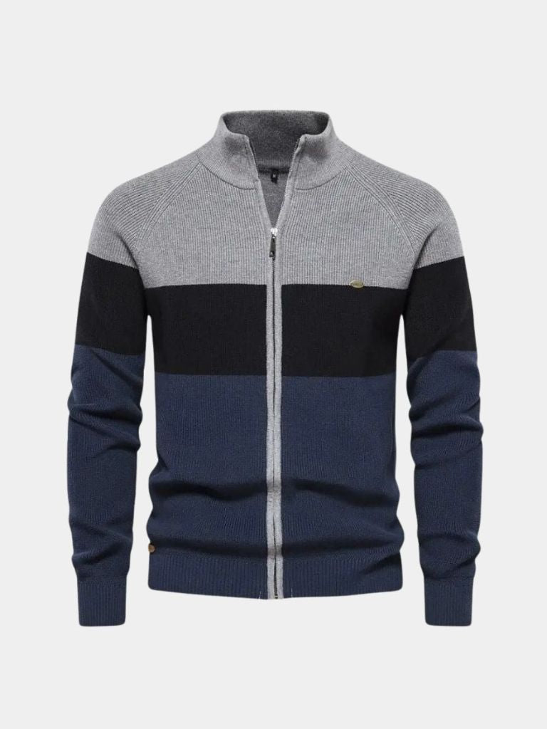 Essential Knit Zipper Sweater for Men