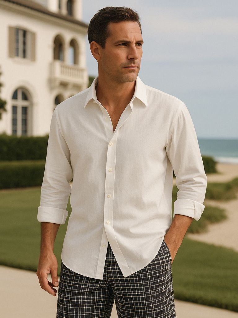 Essential Linen Casual Shirt for Men