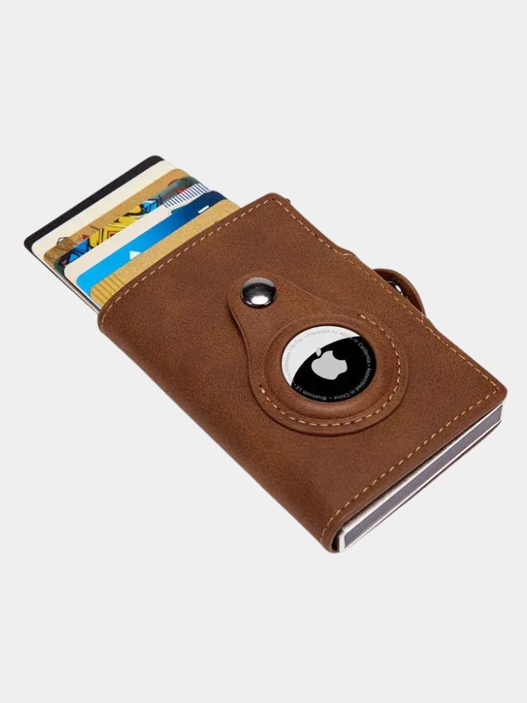 Essential Modern Wallet with AirTag Holder RFID Blocking for Men
