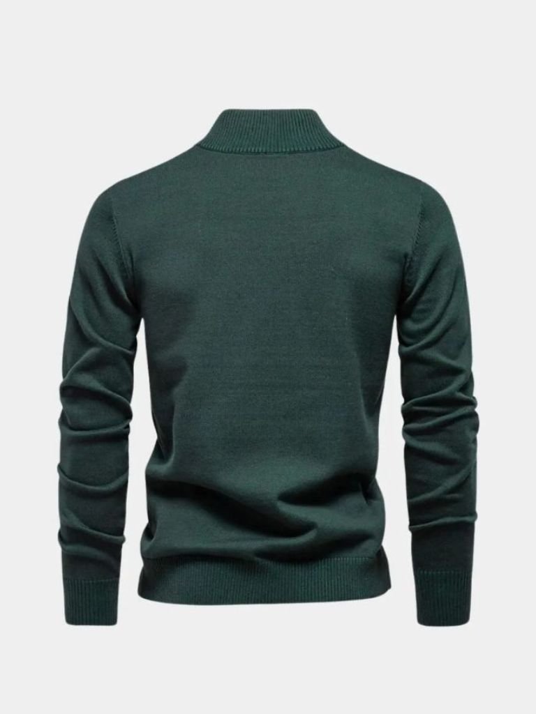 Essential Quarter-Zip Jumper Sweater for Men